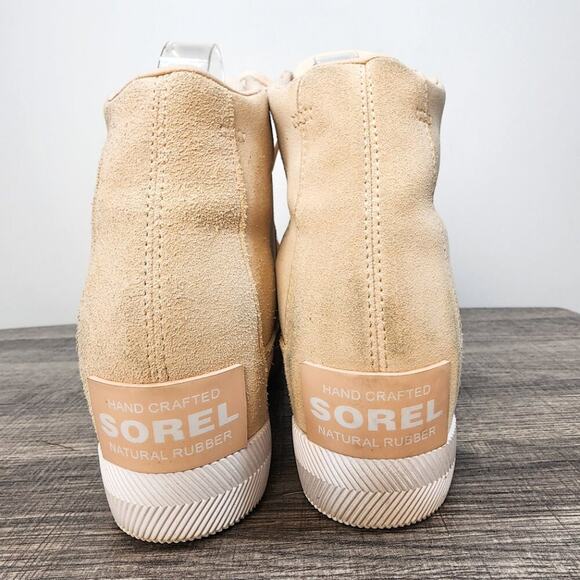 Sorel Out N About Women's Wedge Boots Size 9.5 Omega Taupe Gum Colorway Suede - Picture 5 of 6
